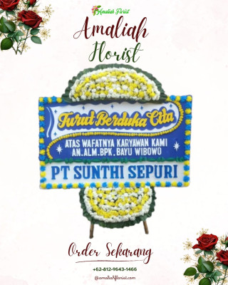 Papan Bunga Duka di Gianyar