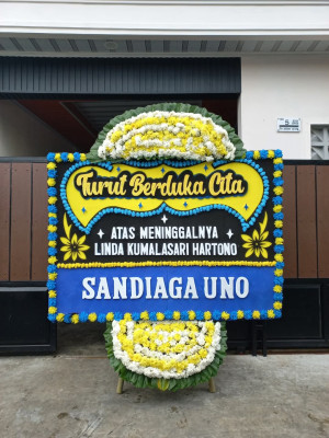 Papan Bunga Duka di Gianyar